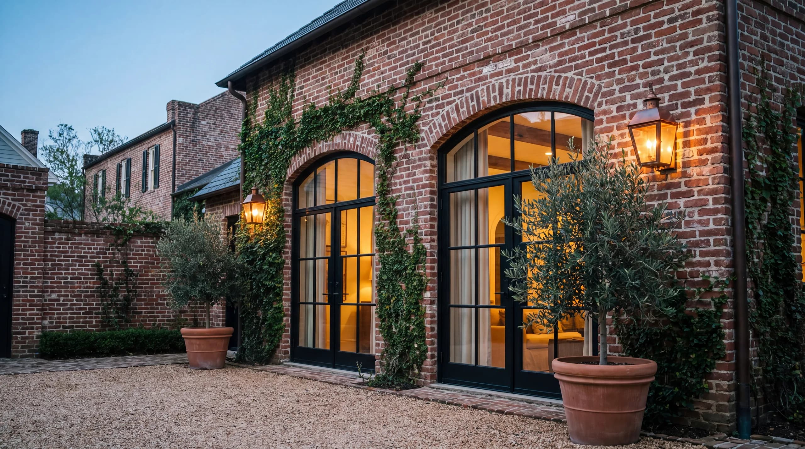 The Carriage House — Restored brick carriage house
